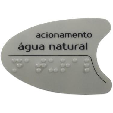 Imagem de Adesivo Botão Lateral Cinza Para Bebedouro BDF IBBL Original