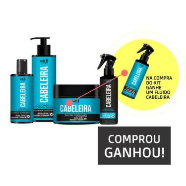 Imagem de Kit Cabeleira Shampoo, Condicionador, Máscara e Tônico Widi Care