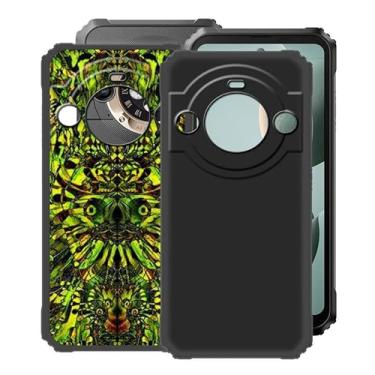 Imagem de HGJTFANY Capa para Blackview BL9000, 2 peças de TPU macio à prova de choque, proteção contra quedas de 360°, capa de silicone ultra fina e macia para Blackview BL9000 (6,7 polegadas) - Duende verde