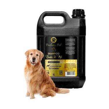 Imagem de Shampoo Pet Cachorro Gato 5 Litros Concentrado Banho De Mel - Freshnes