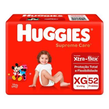 Imagem de Fralda Huggies Supreme Care - Tam. XG 12 a 15kg 52 Unidades, XG, 52 Un