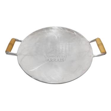 Imagem de Arado Chapa Disco P/ Bife Macarrão Na Chapa Alumínio Batido Fundido - 