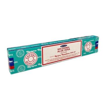 Imagem de Incenso Meditação Aloe Vera Massala  Satya Cx c 12 Var - Lua Mística -