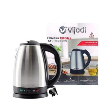 Imagem de Chaleira Elétrica 2 Litros Jarra Inox Chimarrão Café 110v - Stuff life