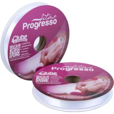 Imagem de Fita de Cetim 15MM 50M Branco 201 - Fitas Progresso