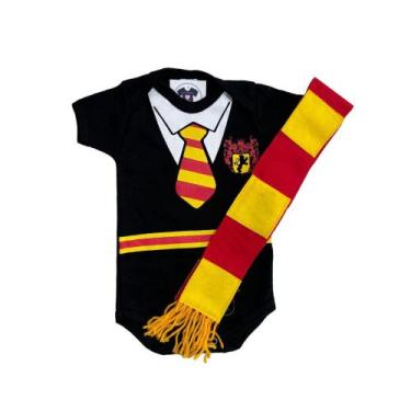 Imagem de Body Bebe - Harry Potter + Cachecol - Temático - Mesversário - RL, P