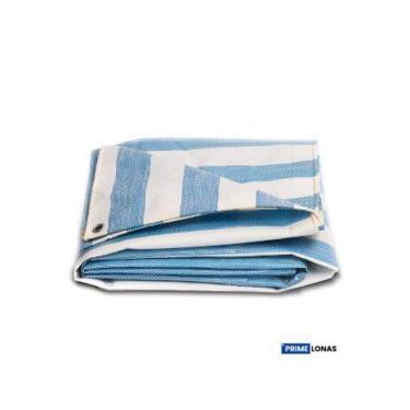 Imagem de Lona multiuso Impermeável 310 3x3 Azul e Branca- Primelonas SK - Prime