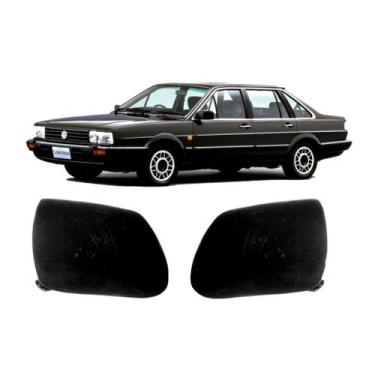 Imagem de Par Acabamento Puxador Porta Dianteira Santana Preto L.D/LE - AutoPlas