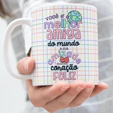 Imagem de Caneca Porcelana Você é a Melhor Amiga do Mundo a sua Amizade deixa me