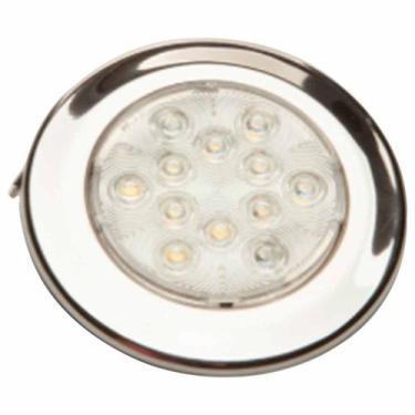 Imagem de Luminária Redonda Arieltek Sobrepor LED 12V Inox Branco