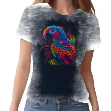 Imagem de Camiseta Camisa Aves Araras Vermelha Cores Papagaios HD 4 - Enjoy Shop