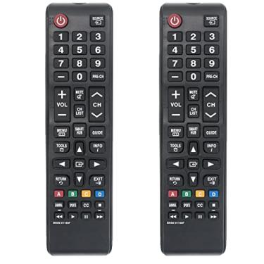 Imagem de Pacote com 2 controles remotos de substituição universal BN59-01199F para Samsung TV UN48JU6700 UN55JU6700 UN65JU6700 UN40JU6700F UN48JU6700F UN55JU6700F UN65JU6700F UN40JU6700FXZZZ A UN55JUU 6700FXZA