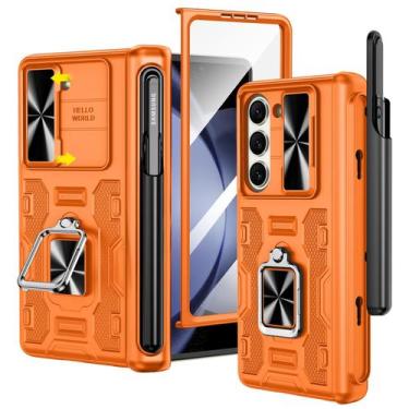 Imagem de Capa VEGO para Samsung Galaxy Z Fold 5 com Suporte para S Pen - Laranj