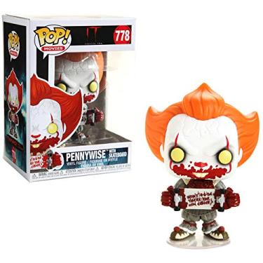 Imagem de Boneco It Pennywise With Skateboard Funko Pop! Movie It: A Coisa Hot Topic Exclusive