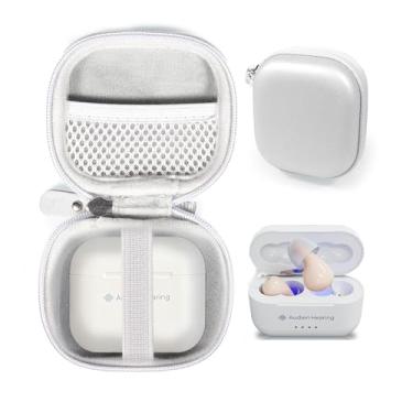 Imagem de getgear Capa protetora para aparelho auditivo compatível com Audien Atom PRO 2 Wireless Recarregável OTC Aparelho Auditivo