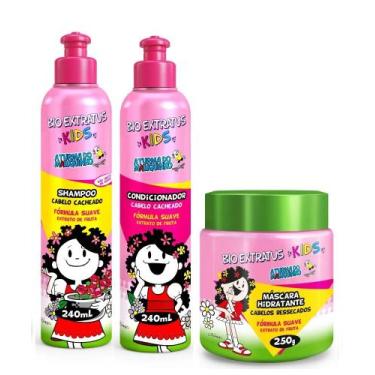 Imagem de Kit Kids Cabelos Cacheados 3 Produtos Bio Extratus