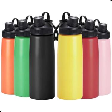 Imagem de Garrafa Térmica 900 ml Aço Inox Parede Dupla e Isolamento a Vácuo, Ideal Para a Prática de Esportes, Com Tampa de Silicone Antivazamento Qualidade Premium (VERDE)