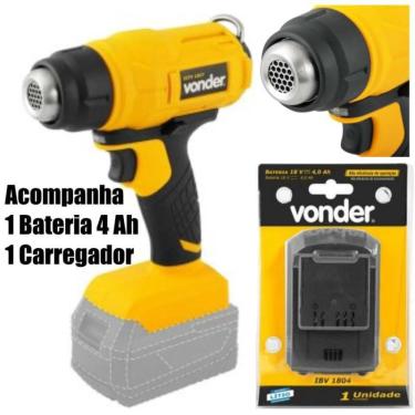 Imagem de Soprador Térmico Vonder Istv 1827 Com Bateria 4 Amperes 18V
