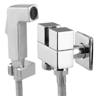 Imagem de Ducha Higiênica Com Registro Duplo Duas Saídas De Água Derivação Quadr