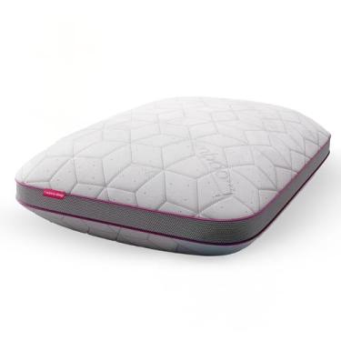 Imagem de Travesseiro Ajustável - I wanna sleep - Snow®, flocos de espuma removíveis para controle da altura, ideal para dores na coluna, altura perfeita, alívio de pressão, tecido em bambu respirável