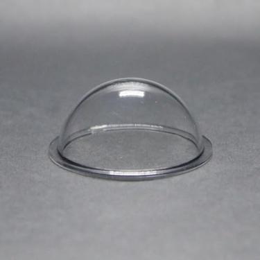 Imagem de KAYNEY Cúpula de acrílico com flange hemisfério de plástico transparente – Capa transparente para CCTV, lente de câmera, joias, colecionáveis e miniaturas – Capa à prova de poeira para itens delicados