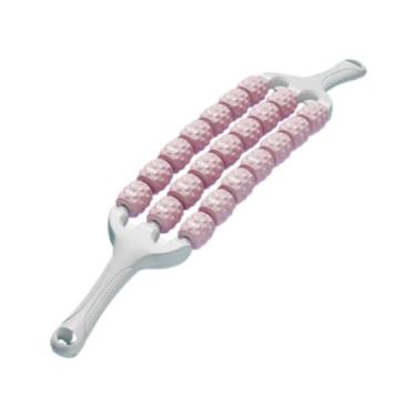 Imagem de Vaveren Barra de massagem Muscle Roller Stick leve, profissional, confortável, para academia em casa, para treino, escritório, homens e mulheres, Rosa