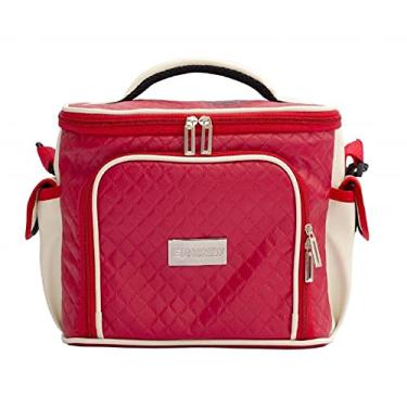 Imagem de Bag New Bolsa Térmica 3 Potes - Vermelha Com Marfim Fit Model