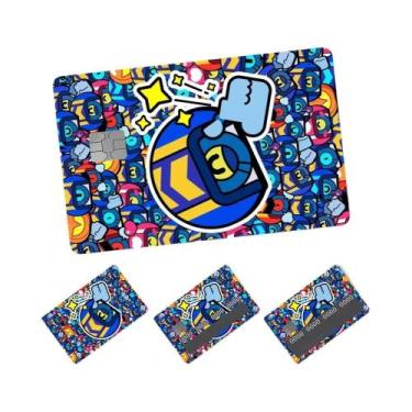 Imagem de Novos Adesivos De Cartão De Crédito Brawl Stars De Desenho Animado 4pc