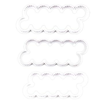 Imagem de Conjunto de cortador de biscoito de cravo de uma peça - 3 peças/conjunto