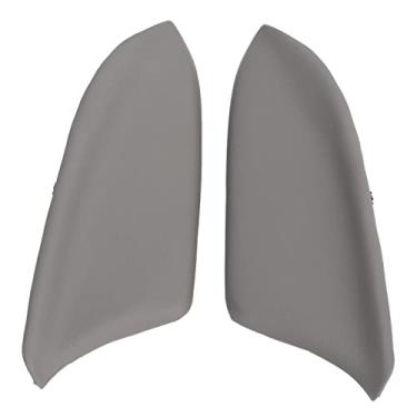 Imagem de Mbeysaq Tampa da maçaneta da porta dianteira do carro almofada de tampa do apoio de braço para 08-12 Sedan painel esquerdo direito capa protetora preta (cinza)