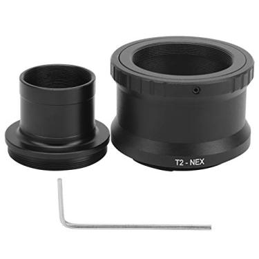 Imagem de 1.25Nin Telescópio astronômico T Adaptador de anel de tubo de montagem de montagem de alta qualidade Anel de adaptador de montagem de metal T2 E para E Mount Mirrorless Camera