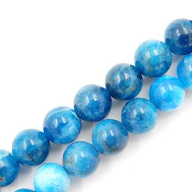 Imagem de malahill Contas de pedra preciosa premium para fazer joias preciosas contas de pedra natural atacado 2 fios contas de apatita grau AAA 4 mm