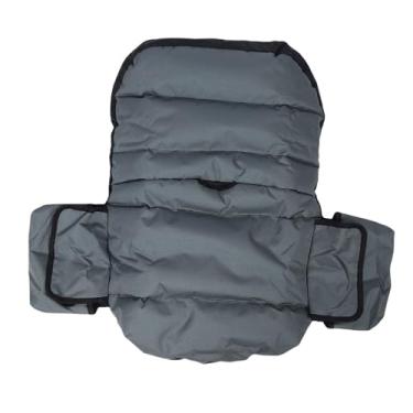 Imagem de POCREATION Capa para Cortador de Grama Com Assento, Capa para Trator de Jardim à Prova D'Água Em Tecido Oxford 600D Com Camada Antiderrapante para Proteção de 12,5 a 14 Polegadas (Cinza)