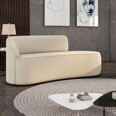 Imagem de Sofá 2 Lugares Orgânico 140 cm Morgan Veludo D03 - D'Rossi - D Rossi, 