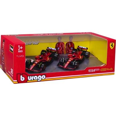 Imagem de Carrinho Realista Scuderia Ferrari Racing 2-Pack 1:43 Maisto