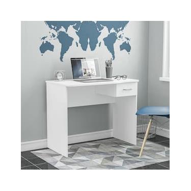 Imagem de Escrivaninha Politorno Arapei 1 Gaveta MDP Compacta Pintura UV Design Moderno