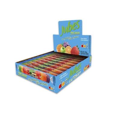 Imagem de Bala de Goma Jubes Zero Glúten, Zero Gordura Dori contendo 20 tubos de