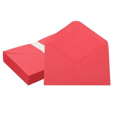 Imagem de PATIKIL Envelopes de convite de 15 x 10 cm, 50 unidades, envelopes para cartões comemorativos A6, envelopes com aba em V, capas para cartões para correspondência, casamento, aniversário, formatura