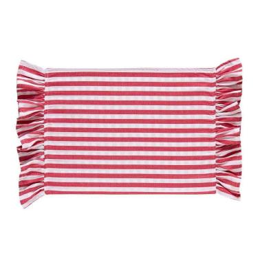 Imagem de Jogo Americano Copa E Cia Avuslo Dupla Face Marie Xadrez Vermelho