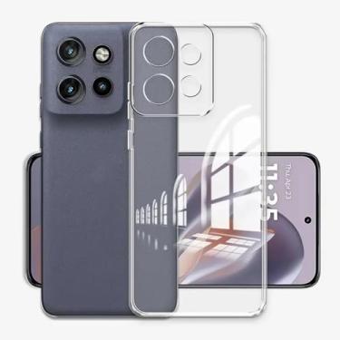 Imagem de [GL CASES] Capinha Moto Edge 40 Pro Capa Motorola Moto Edge 40 Pro Slim Clear Anti Impacto Reforçada Silicone Transparente Case Flexível Anti Choque Encaixe Preciso Com Proteção Para Câmera e Tela