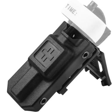 Imagem de Pente de suporte de torniquete com clipe de bloqueio, suporte de torniquete de haste de molinete de metal de alumínio JUNESEAKER para geração 7 C-A-T e mais antigas para caixa de presente universal