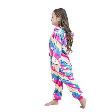 Imagem de Pijama infantil unissex de unicórnio para Halloween, Peixe, 8-10 Anos