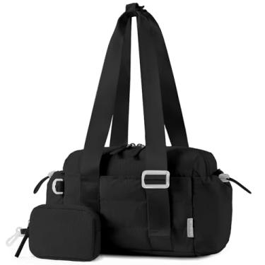 Imagem de SKYSPER Pequena bolsa de ginástica para mulheres, mini bolsa de viagem com compartimento molhado, bolsa de ginástica leve para treino, esportes, viagens, fofa e compacta e carteira de moedas para