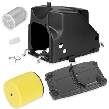 Imagem de Caixa de filtro de ar e tampa com mola de tampa + kit completo de filtro de ar para Honda TRX450R 2004-2005 17210-HP1-000