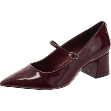 Imagem de Calvin Klein Sapato feminino Leora Pump, Vermelho escuro patente 600, 39