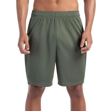 Imagem de Bermuda Masculina Olympikus Line Mesh 7 Dry Action Verde, Verde, M