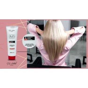 Imagem de Máscara Reconstrução SOS 3 min Fel Happy 250ml e 500ml - FEEL HAPPY CO