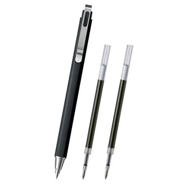 Imagem de Sakura Craypas GBR355#49R Caneta esferográfica de tinta gel, placa esferográfica, iD Plus, preto puro, 0,5 mm, conjunto de 2 refis