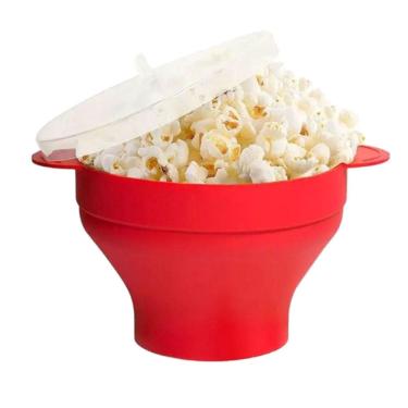 Imagem de Panela Pipoqueira Silicone De Micro-Ondas Balde Pipoca