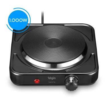 Imagem de Fogão Elétrico Portátil 1 Boca Single Cook 1000W Preto 127V